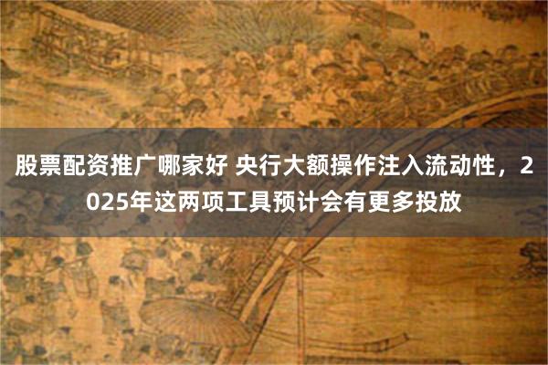 股票配资推广哪家好 央行大额操作注入流动性，2025年这两项工具预计会有更多投放