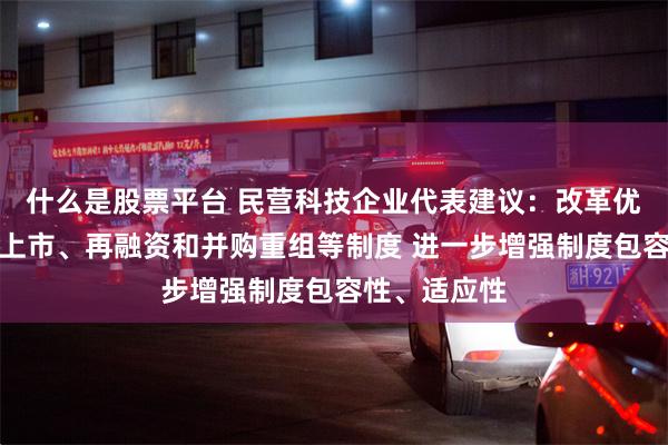 什么是股票平台 民营科技企业代表建议：改革优化股票发行上市、再融资和并购重组等制度 进一步增强制度包容性、适应性