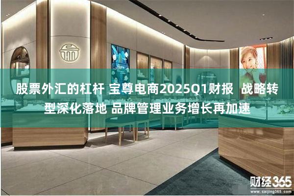 股票外汇的杠杆 宝尊电商2025Q1财报  战略转型深化落地 品牌管理业务增长再加速