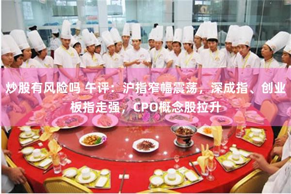 炒股有风险吗 午评：沪指窄幅震荡，深成指、创业板指走强，CPO概念股拉升