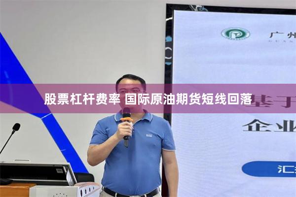 股票杠杆费率 国际原油期货短线回落