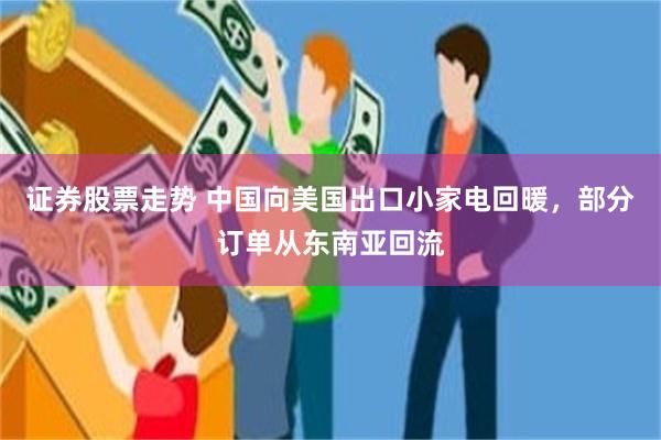 证券股票走势 中国向美国出口小家电回暖，部分订单从东南亚回流