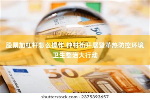 股票加杠杆怎么操作 钟村街开展登革热防控环境卫生整治大行动