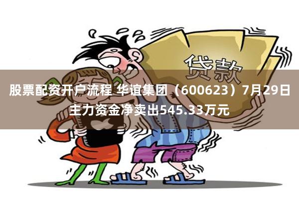 股票配资开户流程 华谊集团（600623）7月29日主力资金净卖出545.33万元