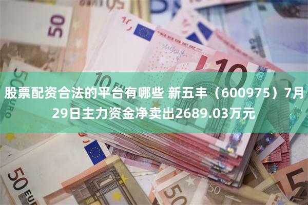 股票配资合法的平台有哪些 新五丰（600975）7月29日主力资金净卖出2689.03万元