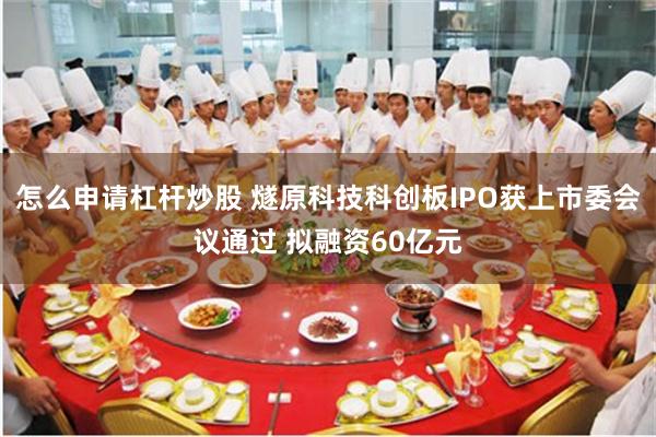 怎么申请杠杆炒股 燧原科技科创板IPO获上市委会议通过 拟融资60亿元