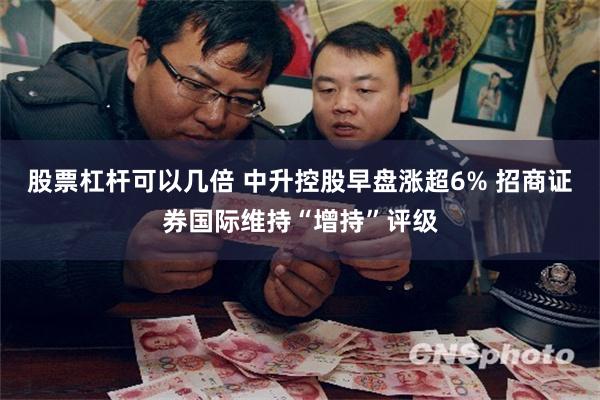 股票杠杆可以几倍 中升控股早盘涨超6% 招商证券国际维持“增持”评级