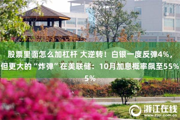股票里面怎么加杠杆 大逆转！白银一度反弹4%，但更大的“炸弹”在美联储：10月加息概率飙至55%