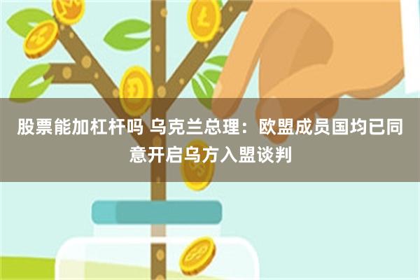 股票能加杠杆吗 乌克兰总理：欧盟成员国均已同意开启乌方入盟谈判