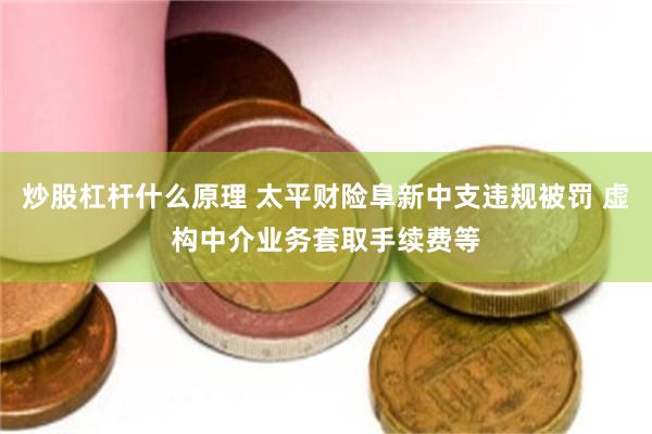 炒股杠杆什么原理 太平财险阜新中支违规被罚 虚构中介业务套取手续费等