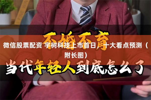 微信股票配资 宇树科技上市首日,十大看点预测(附长图)