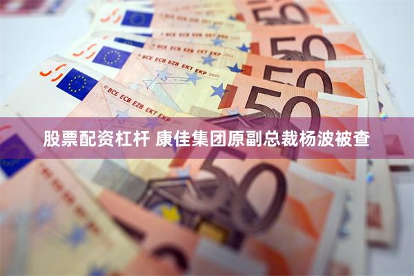 股票配资杠杆 康佳集团原副总裁杨波被查