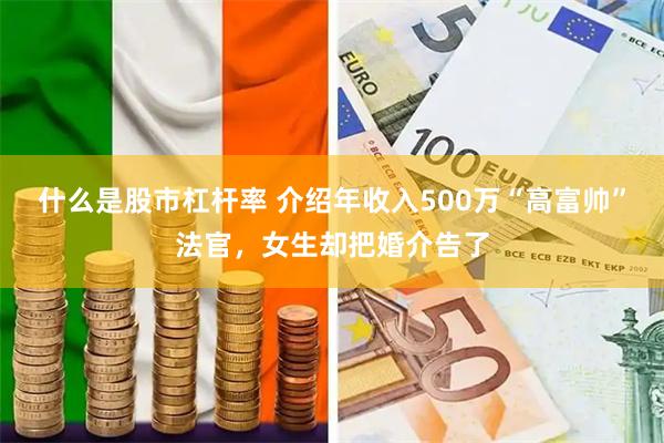什么是股市杠杆率 介绍年收入500万“高富帅”法官，女生却把婚介告了