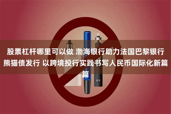 股票杠杆哪里可以做 渤海银行助力法国巴黎银行熊猫债发行 以跨境投行实践书写人民币国际化新篇