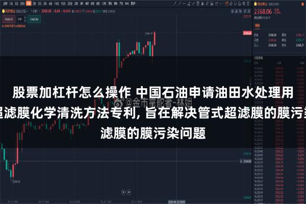 股票加杠杆怎么操作 中国石油申请油田水处理用管式超滤膜化学清洗方法专利, 旨在解决管式超滤膜的膜污染问题